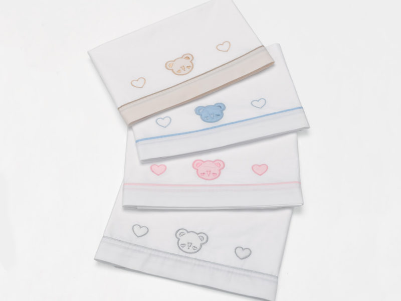 Azzurra Design set lenzuola Gemini avorio azzurro rosa bianco