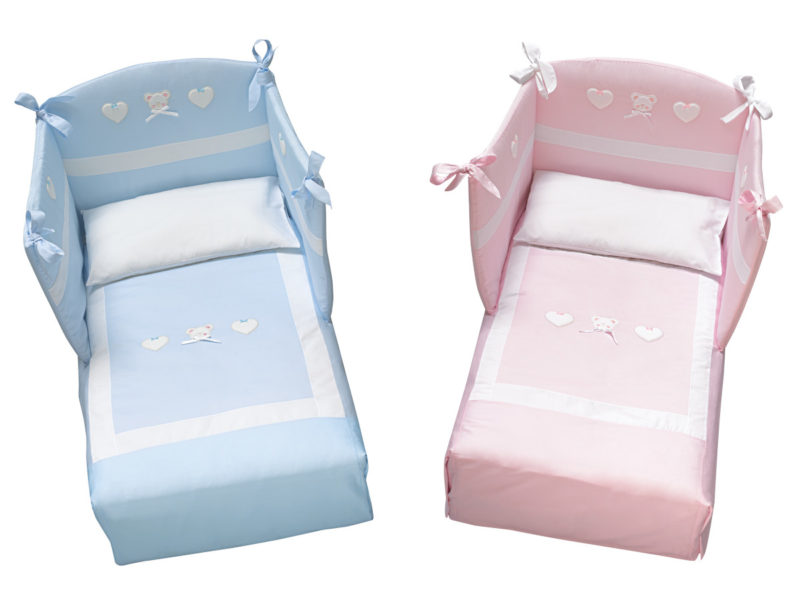 Azzurra Design piumone Gemini azzurro e rosa