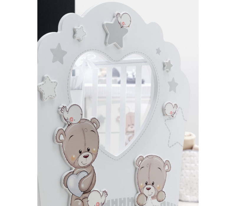 Azzurra Design lettino Love Me Oblò bianco, dettaglio pediera
