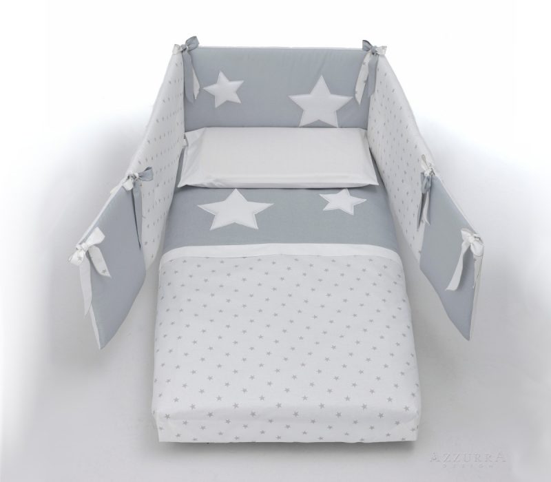 Azzurra Design piumone Glam bianco-grigio