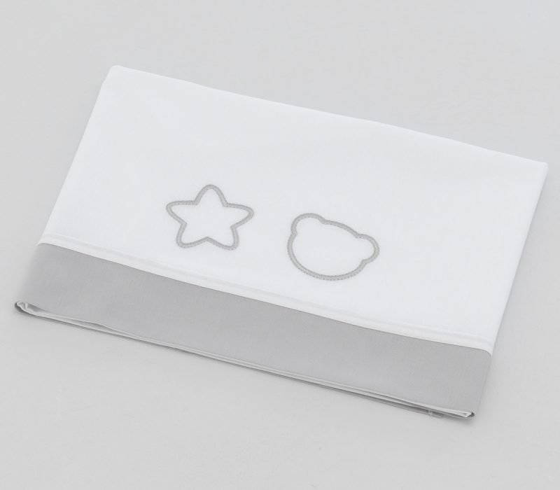 Azzurra Design set lenzuola Olall&agrave; bianco-grigio